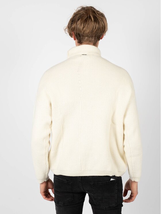 Antony Morato Antony Morato Sweter MMSW01034-YA400119 Écru Oversize