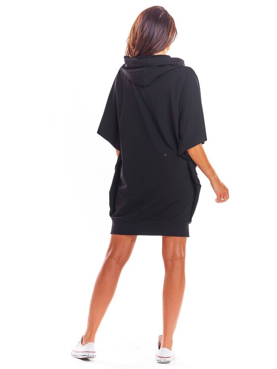 Infinite You Infinite You Sukienka letnia M215 Czarny Basic Fit