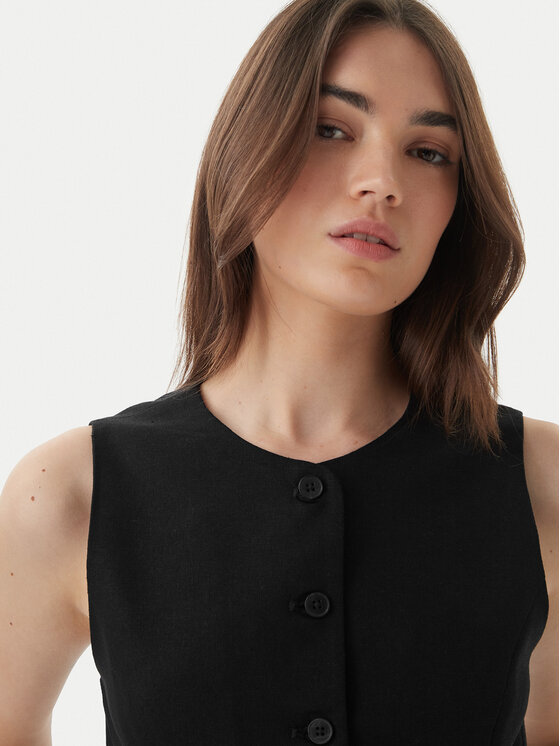 ONLY ONLY Obleková vesta Goa 15363724 Černá Regular Fit