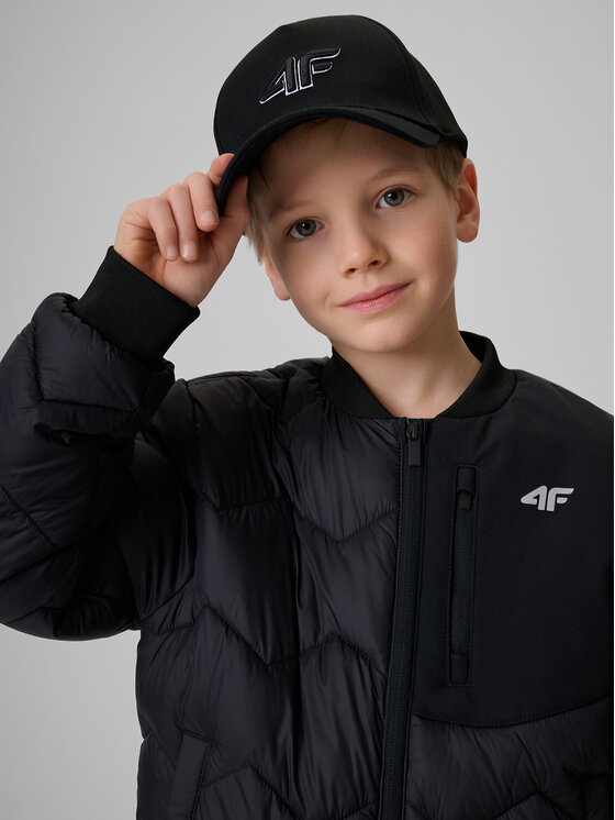 4F 4F Kurtka puchowa OUTERWEAR Czarny Regular Fit