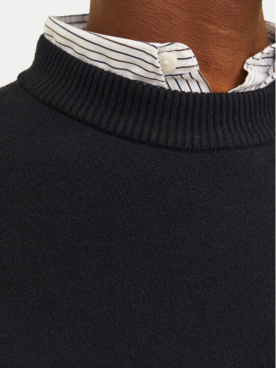 Jack & Jones Jack & Jones Sweter 12261852 Czarny Loose Fit