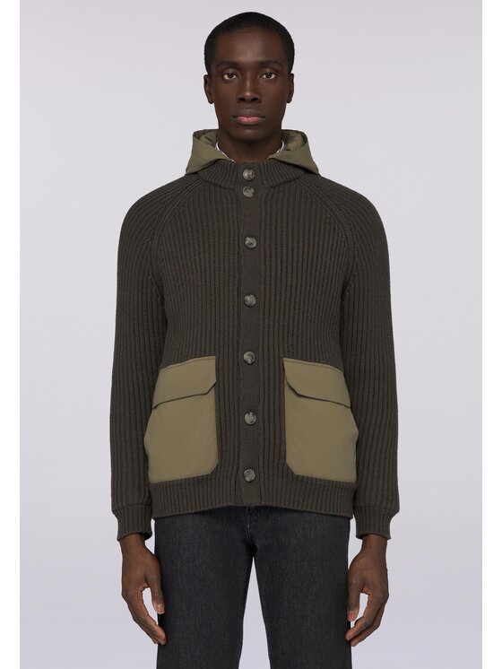 Trussardi Trussardi Cardigan M0268000028N035 Verde Regular Fit