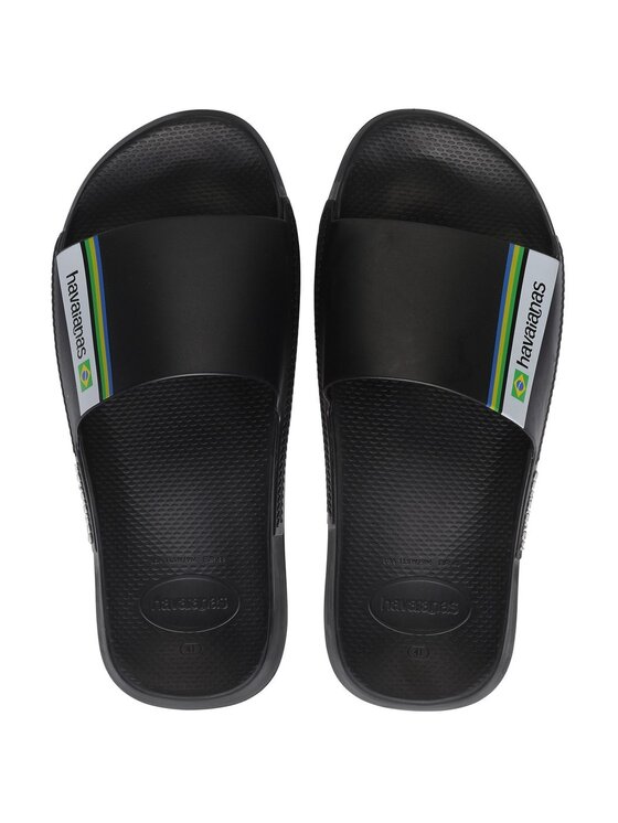Klapki Havaianas, Rozmiar 43/44, Czarne, HAVAIANAS Ciabatta Unisex adulto Hav. Slide Brasil 4147319.0090 Nero