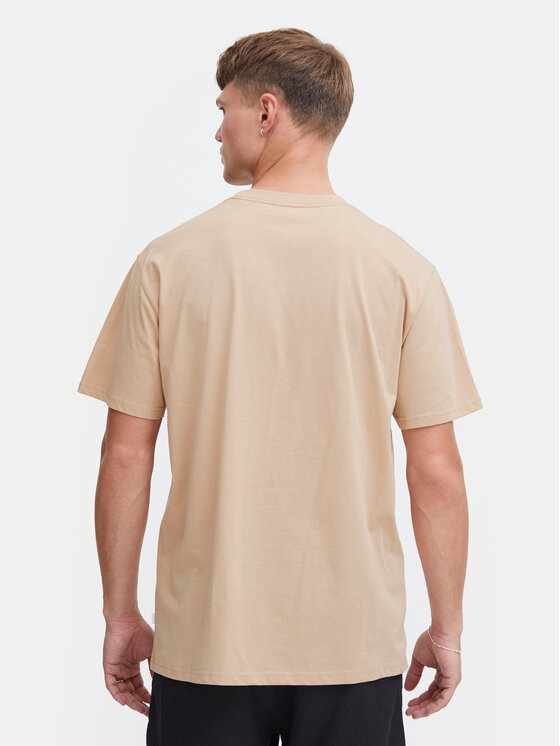 Solid Solid Marškinėliai 21108237 Smėlio Regular Fit