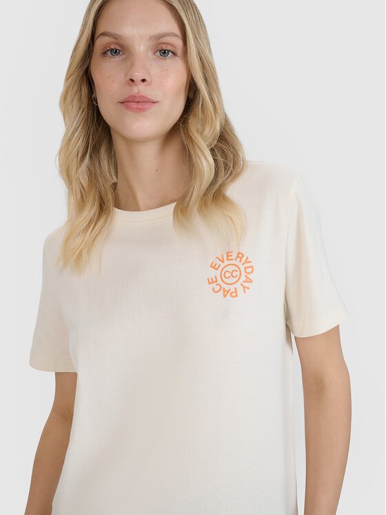 4F 4F T-Shirt 4FWSS25TTSHF1994-11S Bílá Oversize