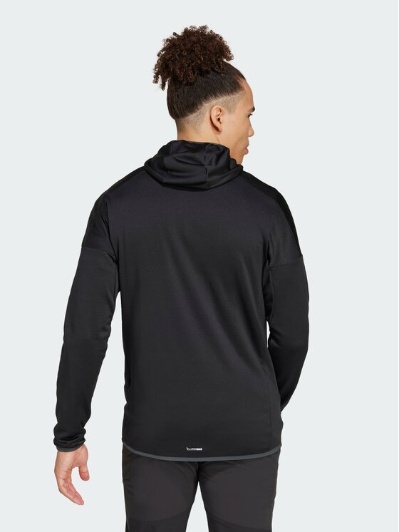 adidas adidas Bluza techniczna Terrex Xperior Climawarm Light Fleece Czarny Slim Fit
