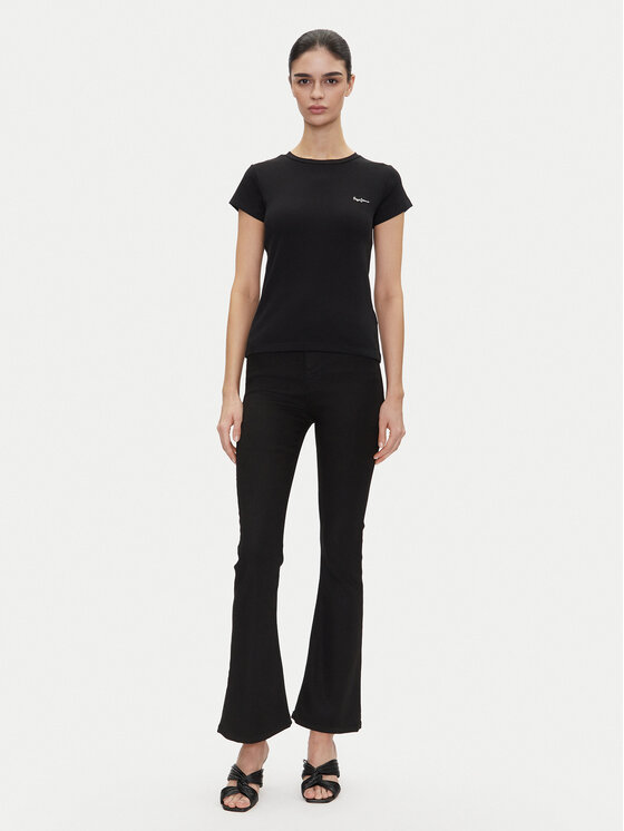 Pepe Jeans Pepe Jeans Majica PL506037 Črna Regular Fit