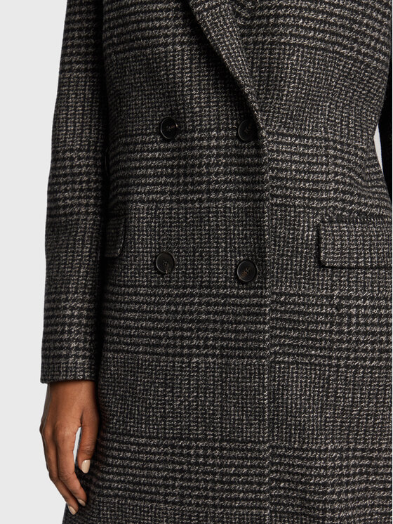 The Kooples The Kooples Płaszcz wełniany FMAN25005K Szary Regular Fit