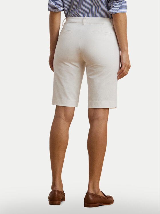 LAUREN RALPH LAUREN Lauren Ralph Lauren Pantalon scurți din material Bsr-Btms 200661653 Alb Regular Fit