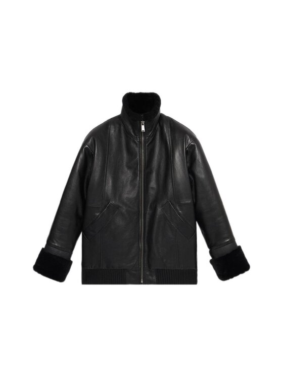 Trussardi Trussardi Giacca di pelle 8920A000322N033 Nero Over Fit