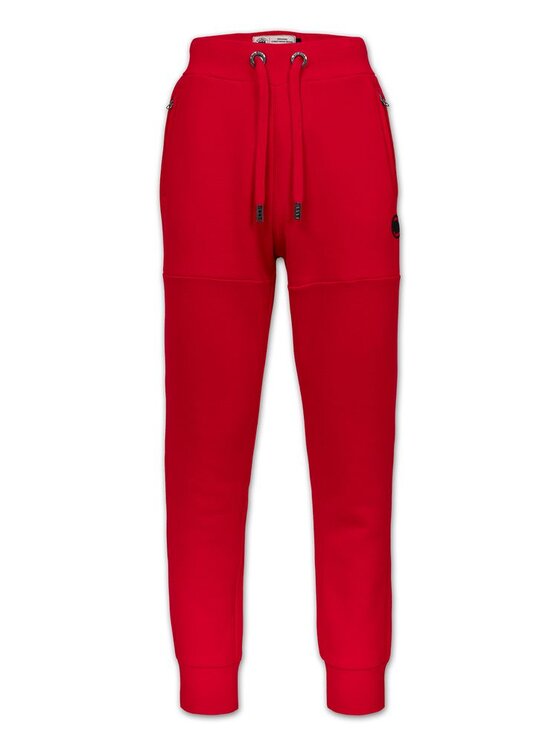 PITBULL PITBULL Spodnie dresowe SMALL LOGO HD Czerwony Regular Fit