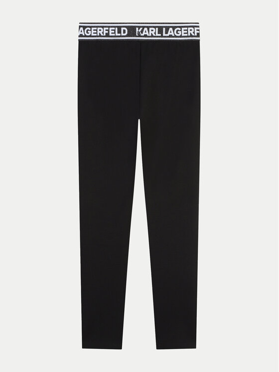 Karl Lagerfeld Kids Karl Lagerfeld Kids Leggings Z30202 D Crna Slim Fit