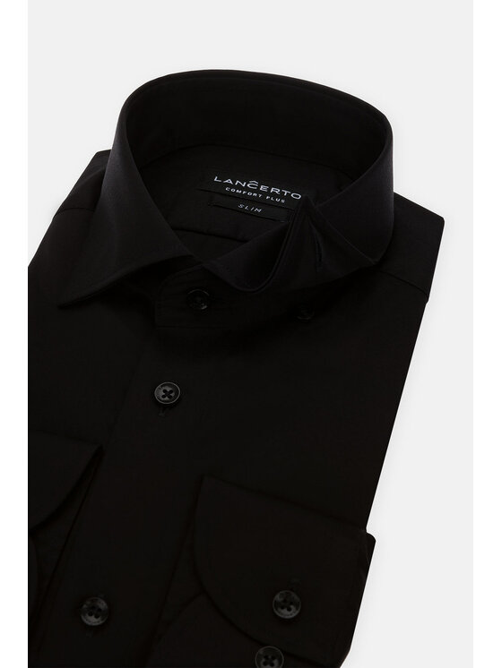 Lancerto Lancerto Koszula Blackburn KO073122000029 Czarny Slim Fit