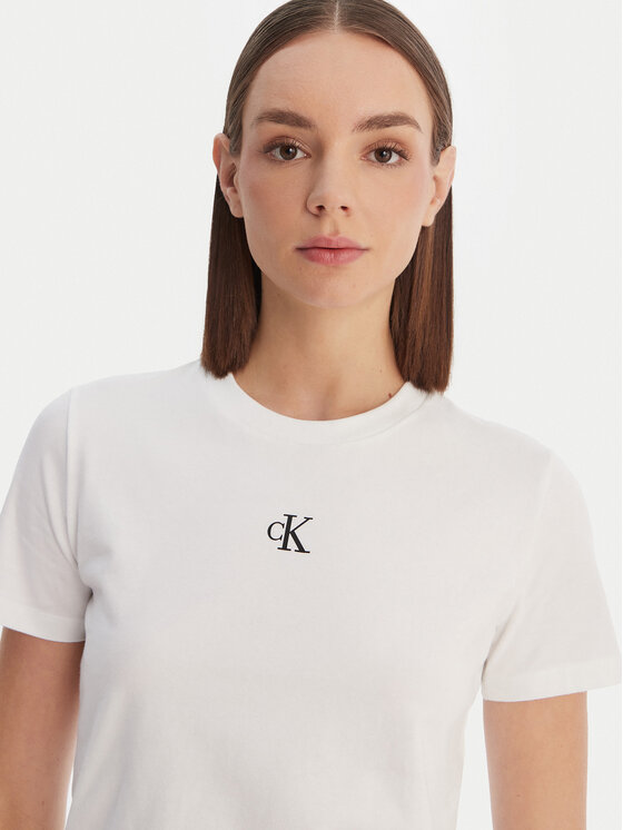 Calvin Klein Jeans Calvin Klein Jeans T-Shirt LV047AB213 Biały Regular Fit