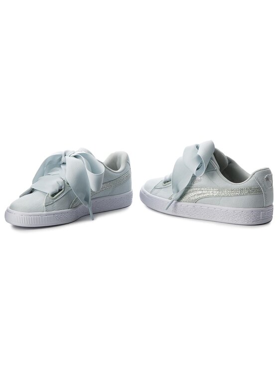 Puma basket hotsell heart canvas women's