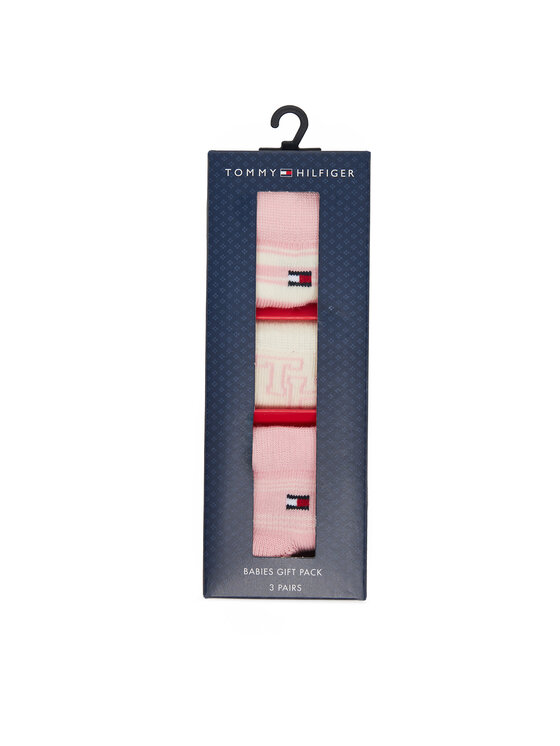 Tommy Hilfiger Tommy Hilfiger Set od 3 para dječjih niskih čarapa 701236342 Ružičasta