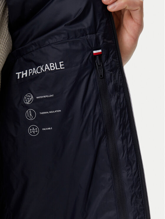 Tommy Hilfiger Tommy Hilfiger Mellény Core Packable MW0MW39989 Sötétkék Regular Fit