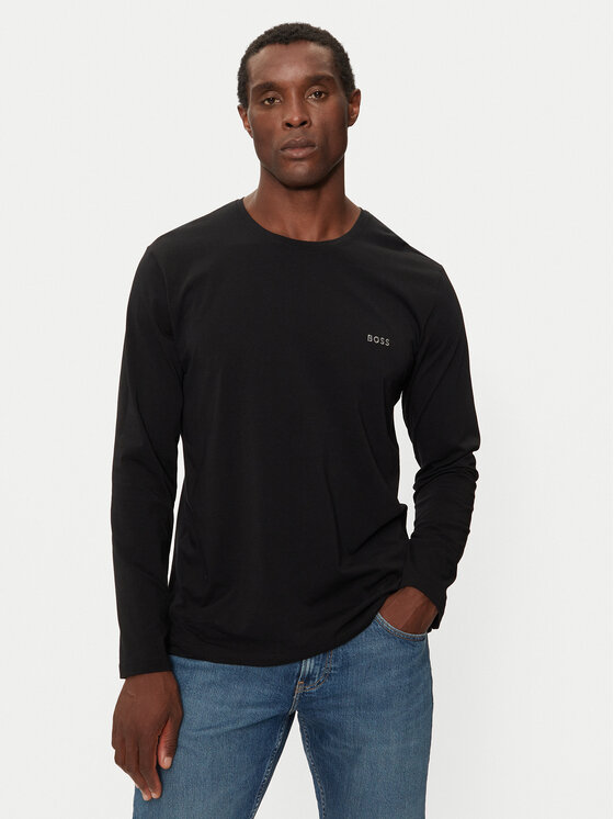 BOSS Boss S dlouhým rukávem Mix&Match 50515390 Černá Regular Fit