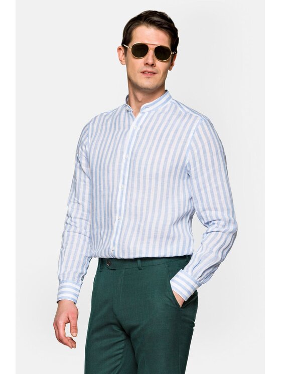 Lancerto Lancerto Koszula Paloma KO073122000014 Niebieski Slim Fit