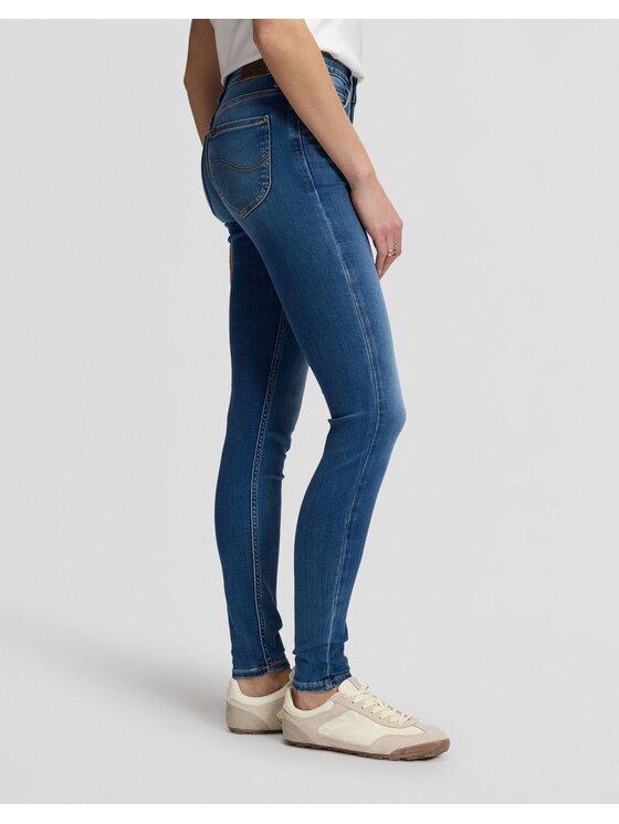 Lee Lee Jeansy SCARLETT HIGH Niebieski Skinny Fit