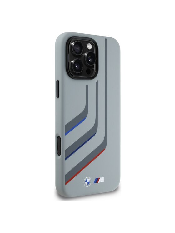 BMW Motorsport BMW Motorsport Etui na telefon Silicone Turning Lines Szary
