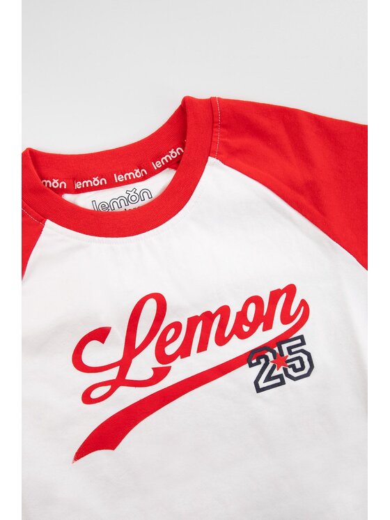 Lemon Explore Lemon Explore T-Shirt WL3143201CPG-009 Czerwony Regular Fit