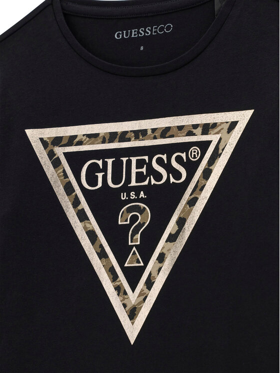 Guess Guess Bluzka J6BI02 K5771 Czarny Regular Fit