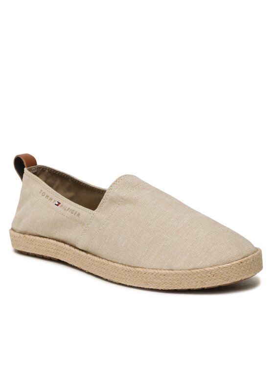 Tommy Hilfiger Tommy Hilfiger Еспадрили Th Espadrille Core Chambray FM0FM04451 Бежов