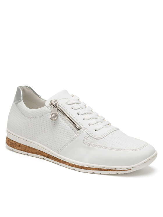 Rieker Rieker Halbschuhe N5127-80 Weiß