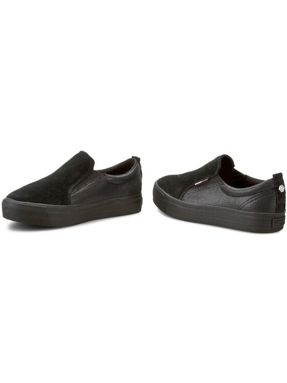 Tommy Hilfiger Tommy Hilfiger Tenisówki DENIM Nylon 9C1 EN56821880 Czarny