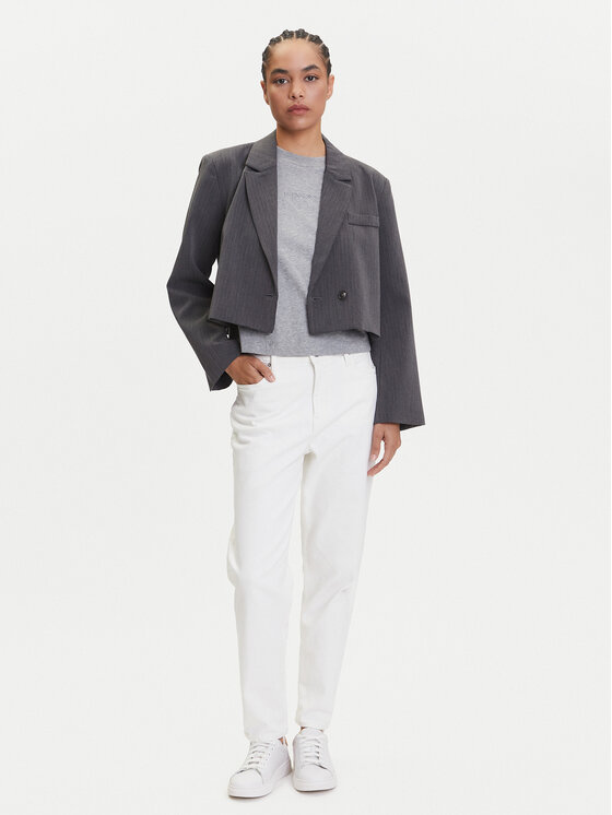 Calvin Klein Jeans Calvin Klein Jeans Jeansy J20J225137 Bílá Mom Fit