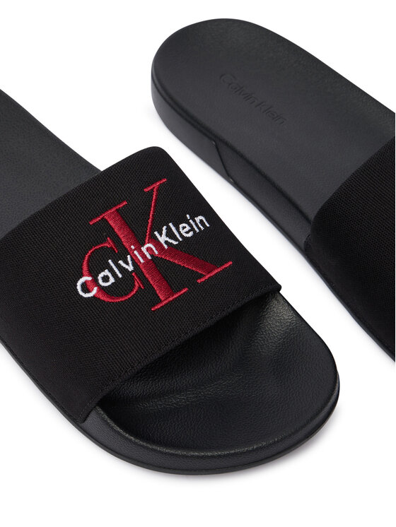 Calvin Klein Calvin Klein Pantoletten Ess Slide Cv YM0YM01393 Schwarz