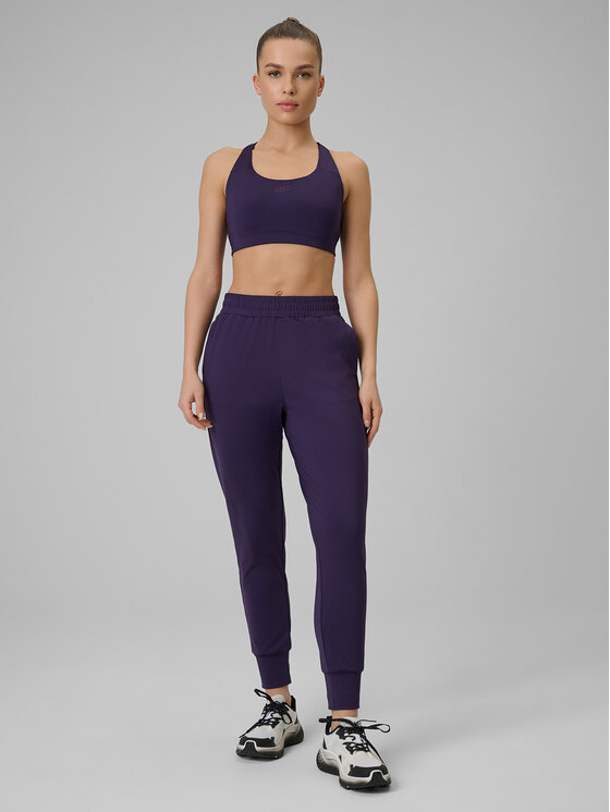 4F 4F Spodnie dresowe MULTI ACTIVE Fioletowy Regular Fit