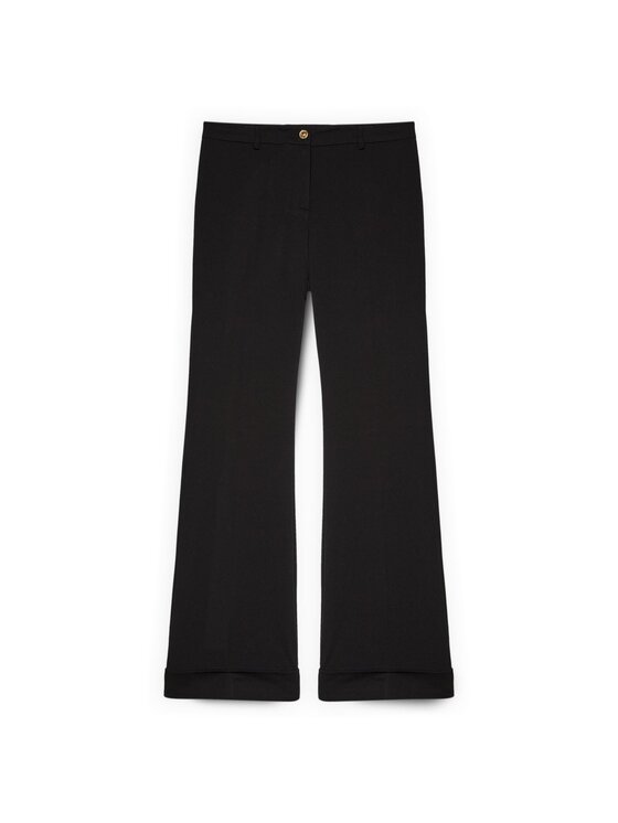 Fiorella Rubino Fiorella Rubino Pantaloni di tessuto P053L002439N033 Nero Flare Fit