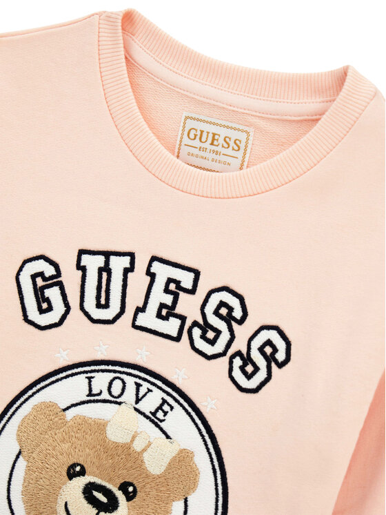 Guess Guess Majica dugih rukava K6YK02 K3831 Svijetlo roza Regular Fit