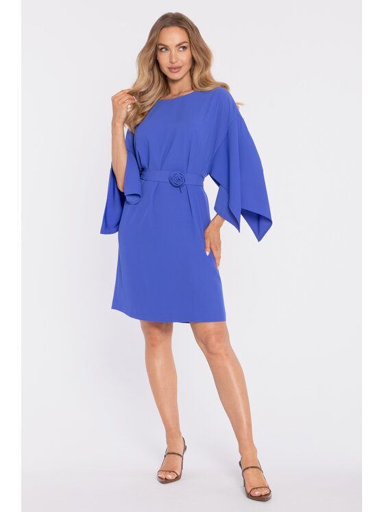 Made of Emotion Made of Emotion Sukienka koktajlowa M908 Niebieski A-Line Fit
