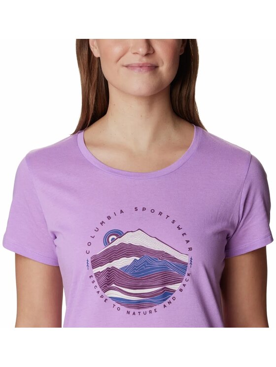 Columbia Columbia T-Shirt 193459 Fioletowy Regular Fit