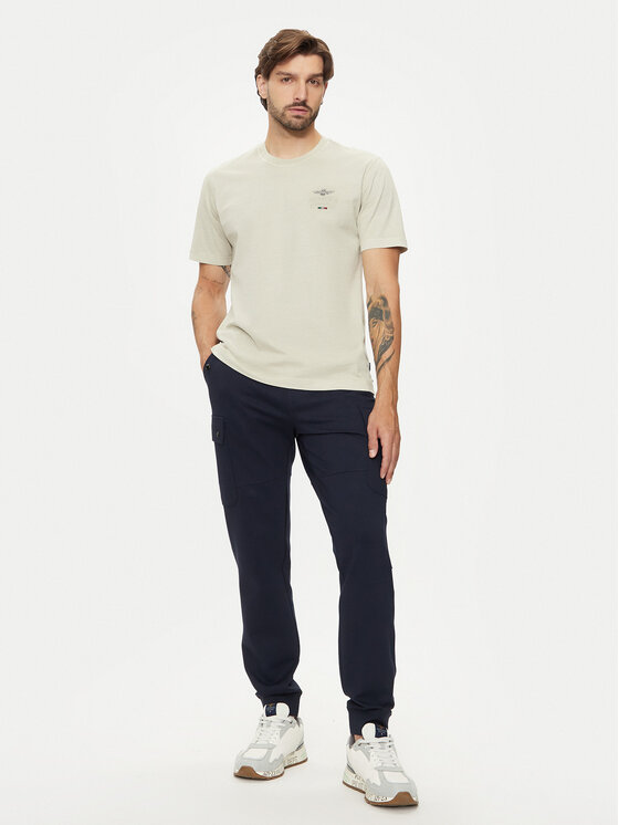 Aeronautica Militare Aeronautica Militare Тишърт 242TS2302J652 Бежов Regular Fit