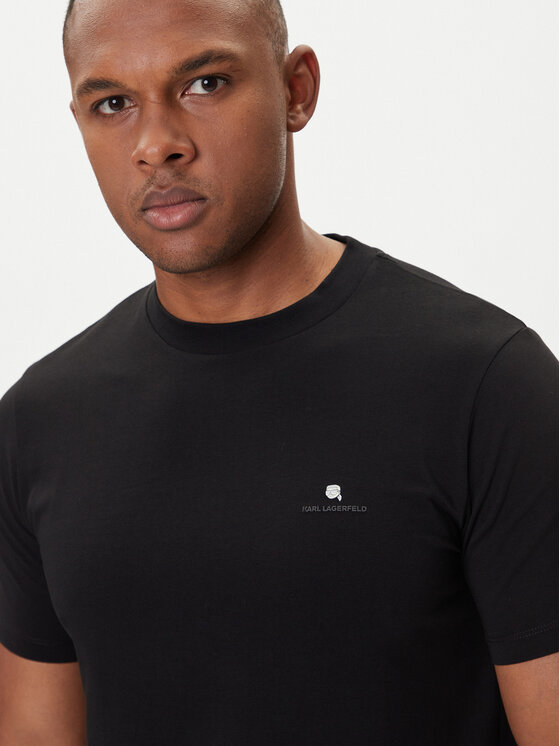 KARL LAGERFELD KARL LAGERFELD T-shirt 755053 554235 Crna Regular Fit