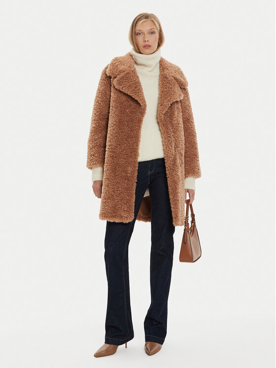 Marella Marella Pelliccia Afro 2423456022 Beige Regular Fit