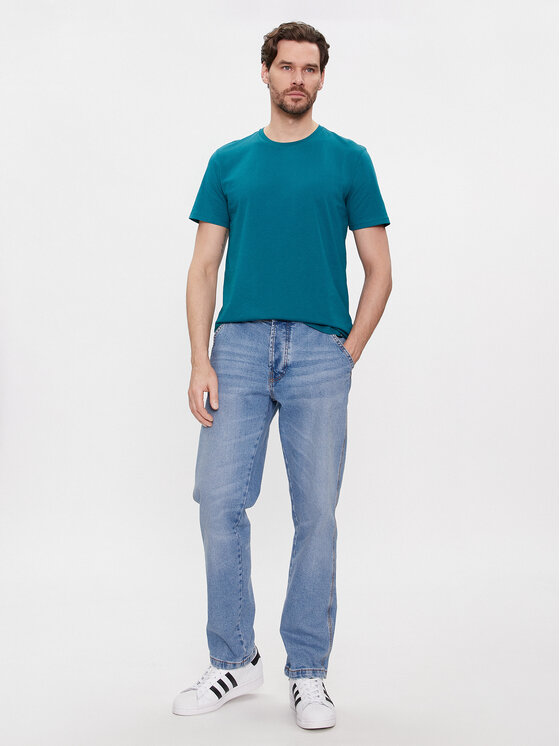 United Colors Of Benetton United Colors Of Benetton Jeans hlače 41TBUE019 Modra Straight Fit