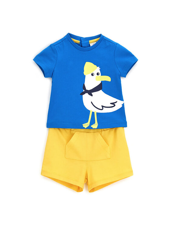 Original Marines Set tricou și pantaloni scurți DFP6039BM Colorat Regular Fit