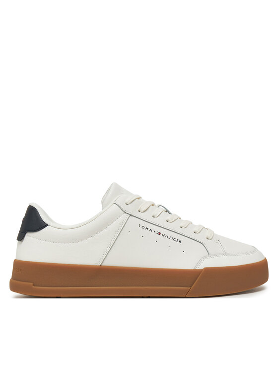 Tommy Hilfiger Snīkeri Th Court Mix Lth FM0FM05489 Balts