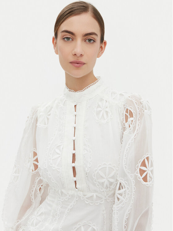 BARDOT BARDOT Kokteilinė suknelė 59586DB3 Balta Regular Fit