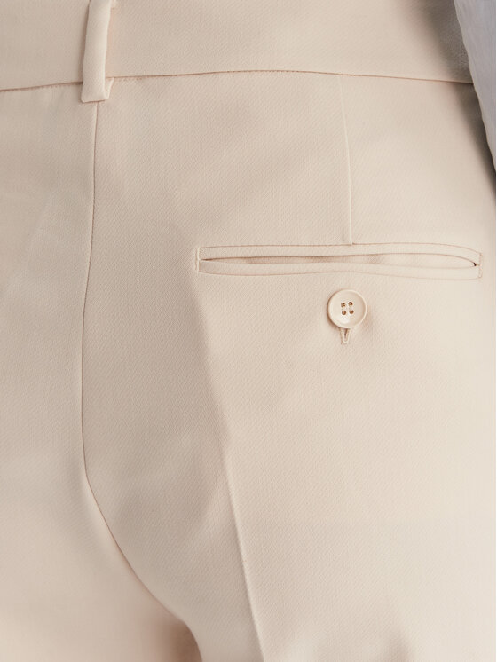 Weekend Max Mara Weekend Max Mara Текстилни панталони Rana 2615131021 Екрю Slim Fit