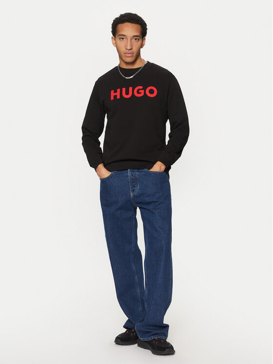HUGO Hugo Mikina Dem 50477328 Černá Regular Fit