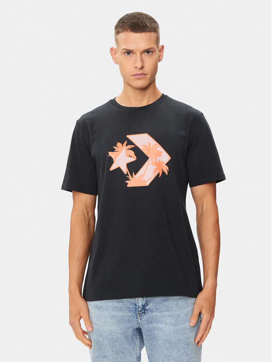 Converse Converse T-Shirt M Festival Star Chev Tee 10026417-A01 Černá Regular Fit
