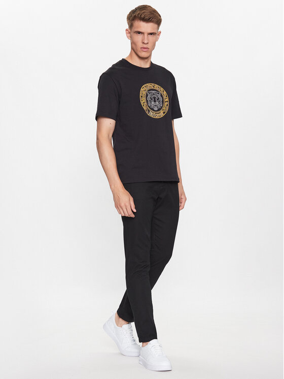 Just Cavalli Just Cavalli T-Shirt 75OAHE05 Schwarz Regular Fit
