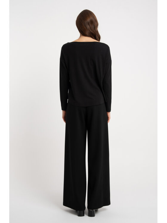 CLICK CLICK Μπλουζάκι 10-6967 Μαύρο Regular Fit