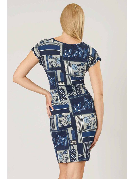 QUIOSQUE QUIOSQUE Sukienka codzienna LO168BIS BLUE BIS Kolorowy Regular Fit